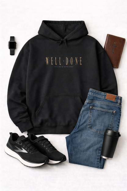 Well Done Hooded Sweatshirt | Large Embroidery
