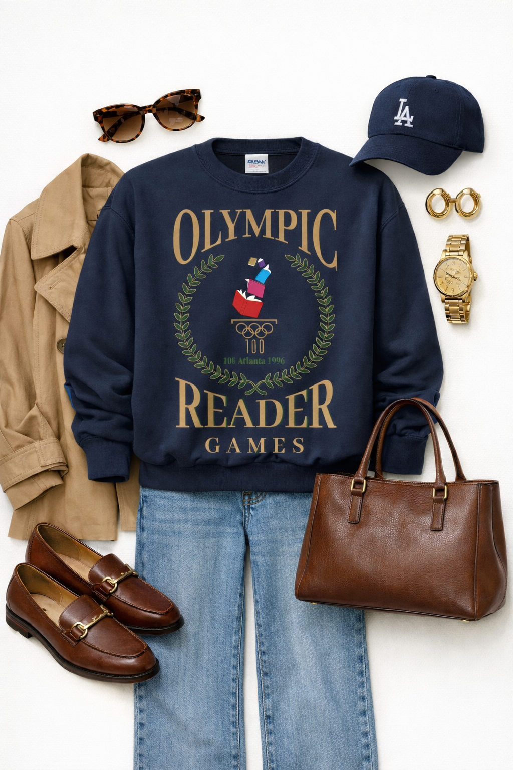 Olympic Reader Crewneck Sweatshirt